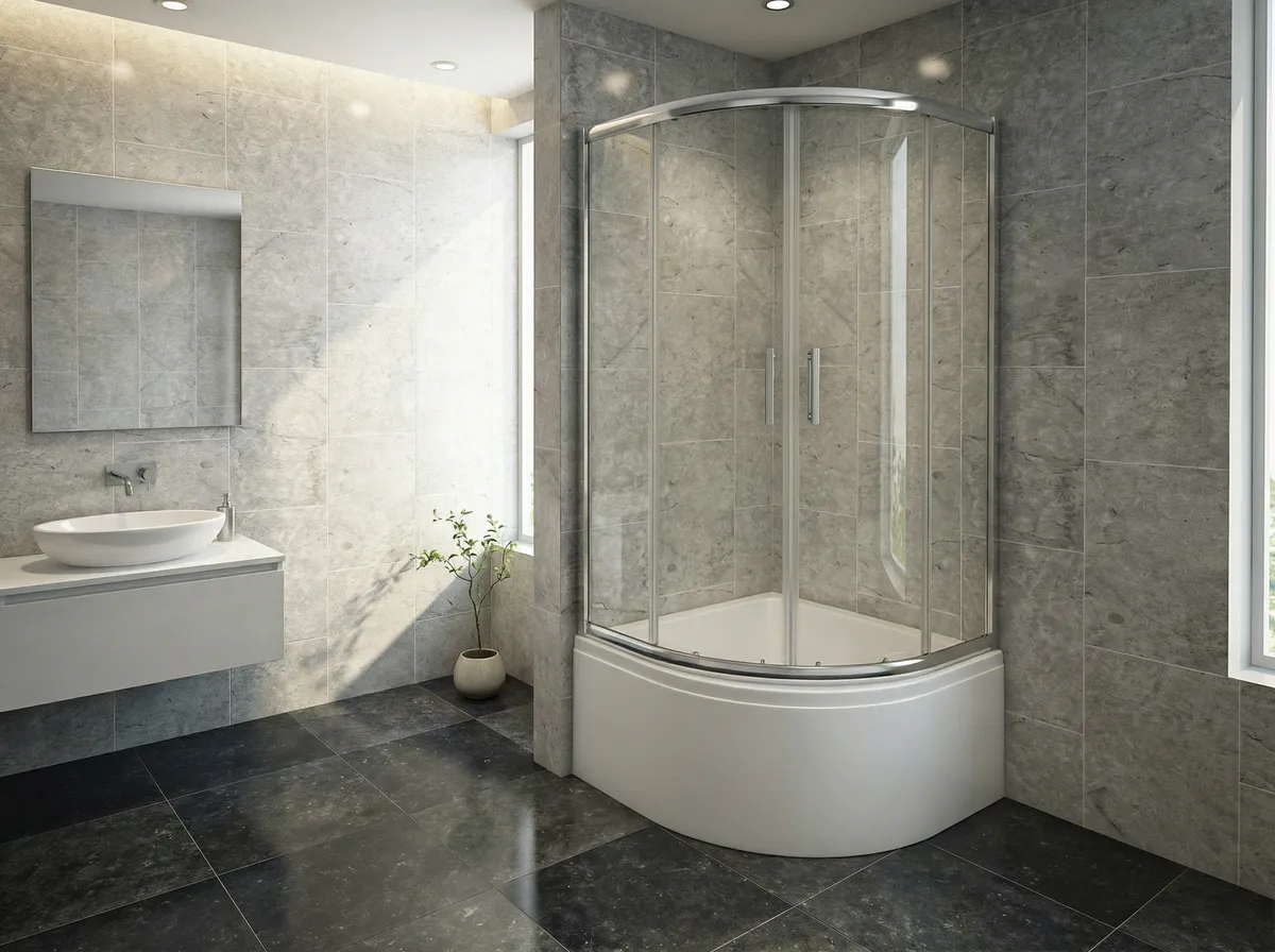 Divina 80 X 80 - 90 X 90 Baignoire Douche d'Angle