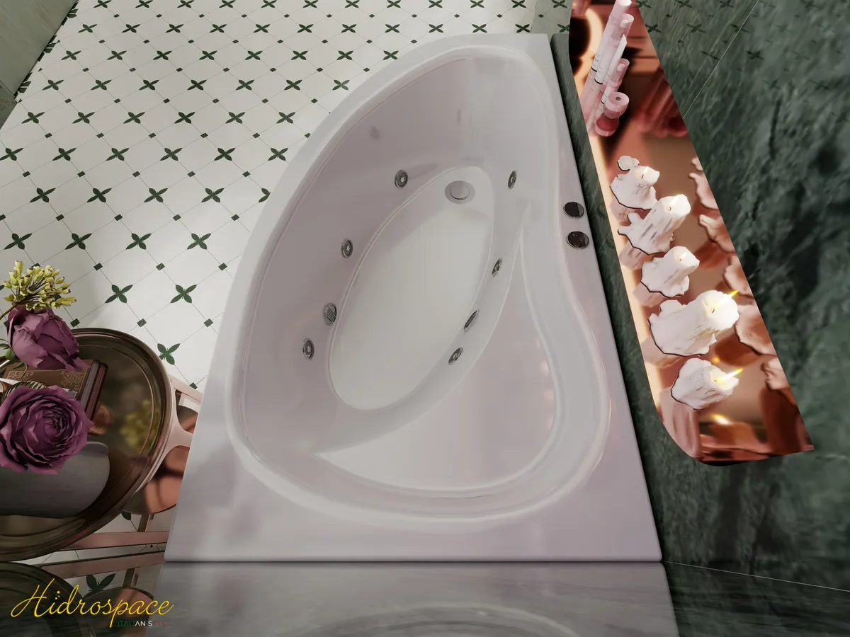 Venere 160x90 Bubbelbad Links/Rechts