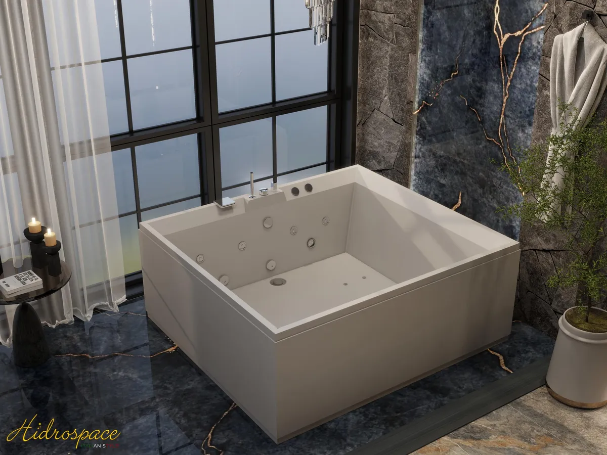 ANTIGUA 190 X 180 LARGE WHIRLPOOL BATHTUB