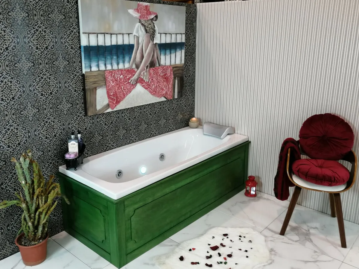 Classic 120 X 70-130 X 70-140 X 70 Bañera de Hidromasaje Rectangular