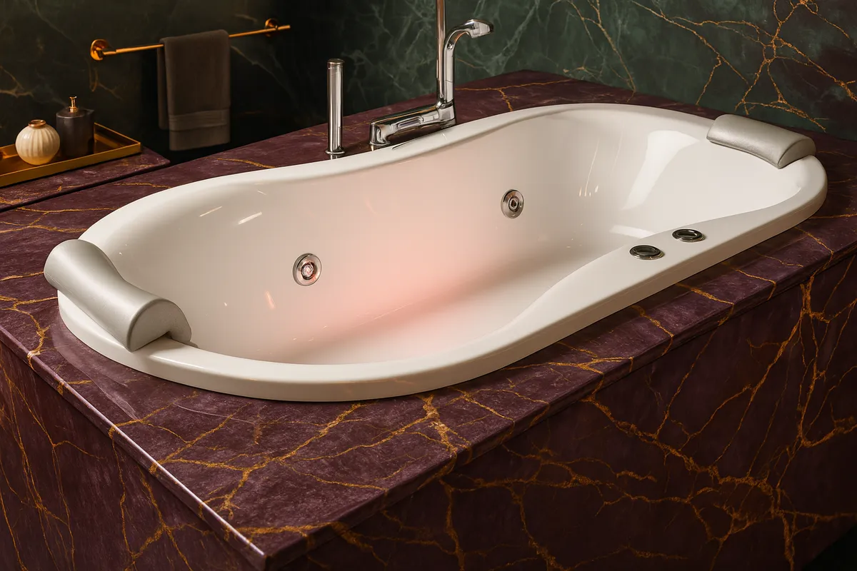 MARILYN 185 x 90 OVAL WHIRLPOOL BATHTUB