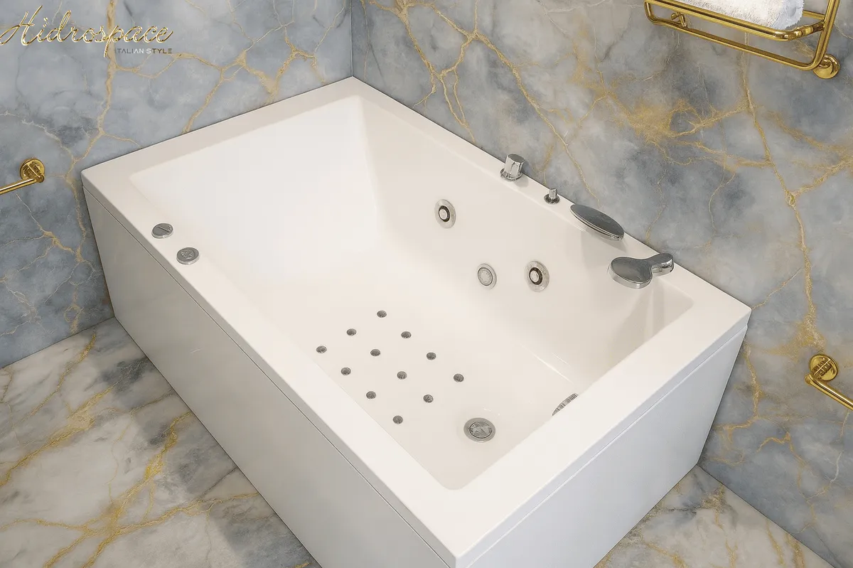 Pratika 100 X 150 Rectangular Whirlpool Bathtub