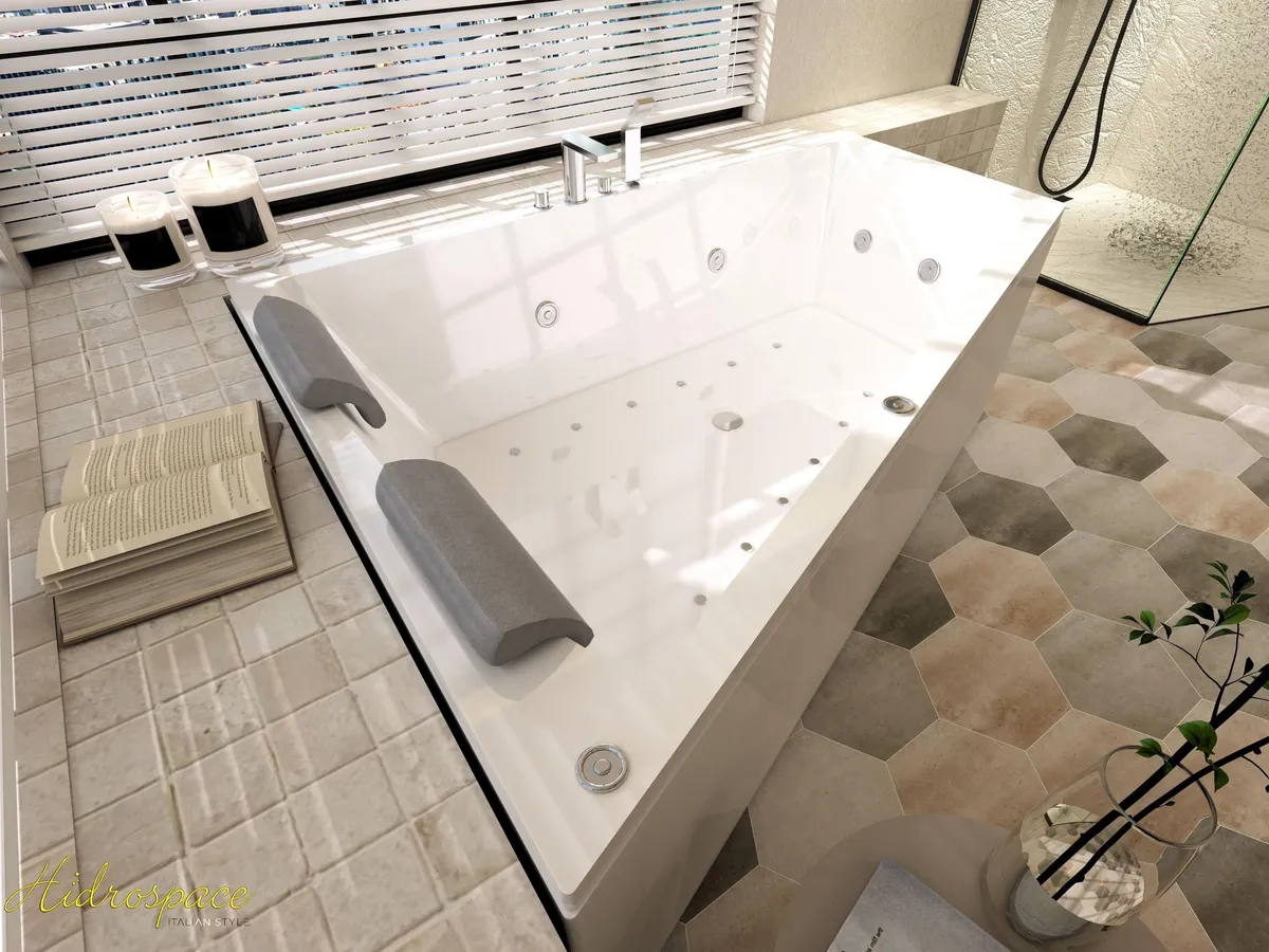 TRIAL 130 X 170 ASYMMETRISCHE WHIRLPOOL-BADEWANNE